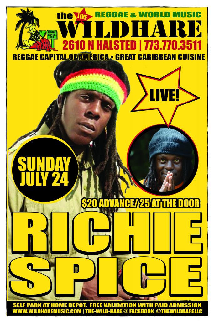 Richie Spice Poster July 24 2016